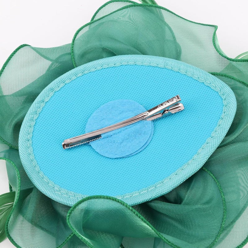 DRESHOW Fascinators Hat Tea Party Headwear Ribbons Feathers on a Headband and a Clip for Women - Image 5